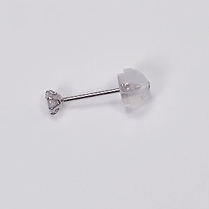 プラチナ・ダイヤモンド0.1ct シングルピアス 片耳用