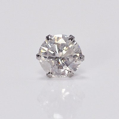 プラチナ・ダイヤモンド0.3ct シングルピアス 片耳用