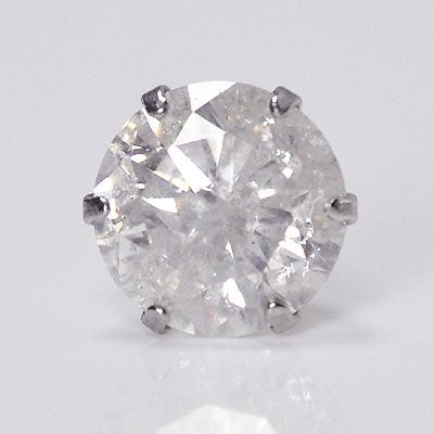 プラチナ・ダイヤモンド1.0ct シングルピアス 片耳用