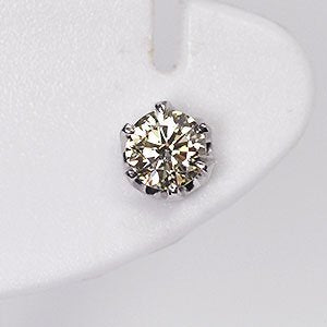 プラチナ・ダイヤモンド0.1ct（SIクラス・鑑別書カード付） シングルピアス 片耳用