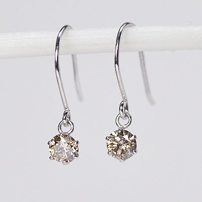 期間限定セール！７３％OFF！天然ダイヤモンド0.3ct×地金が選べる フックピアス ジプシーピアス