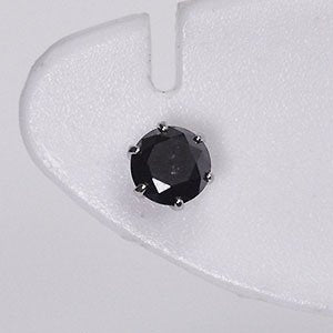 プラチナ・ブラックダイヤモンド0.2ct スタッドピアス