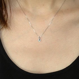 プラチナ・ダイヤモンド0.509ct（Eカラー・SI2・鑑定書付） 一点留めペンダント（ネックレス）