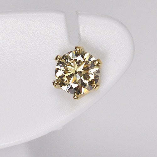 K18・ダイヤモンド0.618ct（SIクラス・鑑定書カード付） スタッドピアス