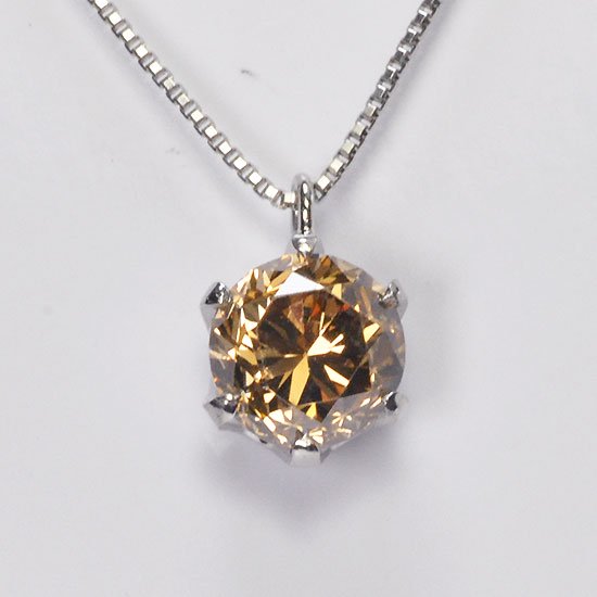 プラチナ・ダイヤモンド1.016ct（FB・SI1・中央宝石鑑定ソーティング付）　スタッドペンダント（ネックレス）