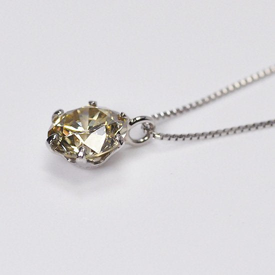 プラチナ・ダイヤモンド0.548ct（M・SI2・GOOD・鑑定書付） スタッドペンダント（ネックレス）