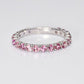 【#4〜#20可能】天然ピンクトルマリン1カラット×シルバー925 エタニティリング