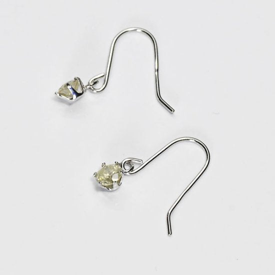 K10WG・ダイヤモンド0.2ct フックピアス ジプシーピアス