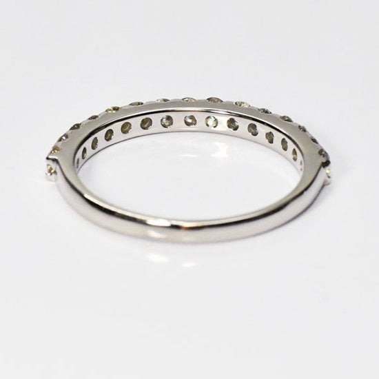 プラチナ・ダイヤモンド0.5ct（鑑別書付） ハーフエタニティリング