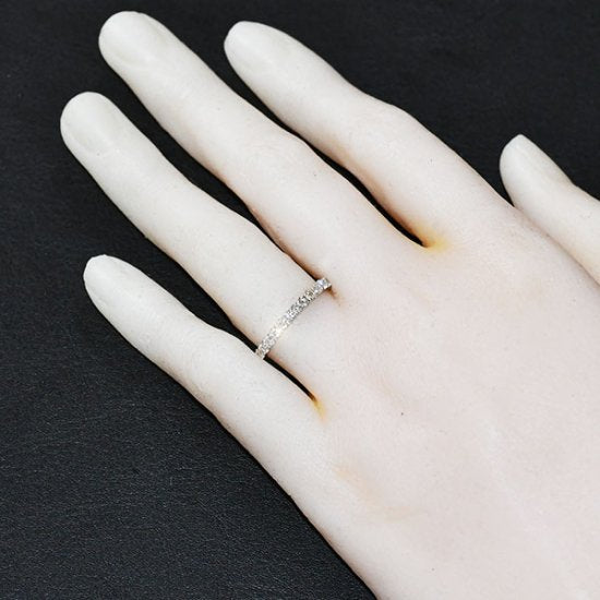 プラチナ・ダイヤモンド0.5ct（鑑別書付） ハーフエタニティリング