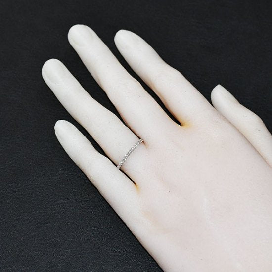 プラチナ ダイヤ ハーフエタニティ リング エタニティリング ダイヤ 2カラット ハーフエタニティ